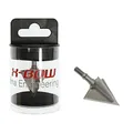 Produktbild: X-Bow FMA Edge Jagdspitzen – Schraubspitzen für Pfeile und Armbrustbolzen – präzise, scharf und robust – aus Metall (12er Pack, Edge IV)
