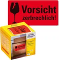 Produktbild: AVERY Zweckform Warnetiketten 7211 Vorsicht zerbrechlich (neon rot, 100 x 50 mm,