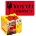 Produktbild: 200 AVERY Zweckform Warnetiketten 7211 rot »Vorsicht zerbrechlich!« 100,0 x...