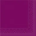 Produktbild: Mank Serviette Tissue in Aubergine, 33 x 33 cm, 1/4 Falz, 100 Stück