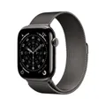 Produktbild: Apple Watch Series 11 GPS + Cellular 46mm Slate Titanium Case with Slate Milanese Loop - S/M (MFD34ZR/A)