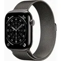 Produktbild: APPLE Watch Series 11 GPS + Cellular 46mm Schiefer Titan Case mit Schiefer Milanaise Loop - S/M