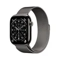 Produktbild: Apple Watch Series 11 GPS + Cellular 46mm Schiefer Titanium Gehäuse mit Schiefer Milanese Loop - S/M