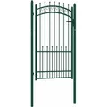 Produktbild: Zauntor mit Spitzen Stahl 100x175 cm Grün vidaXL752906