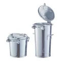 Produktbild: Mülleimer 35l Stahlbl.TZN m.Bügel