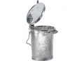 Produktbild: System Mülltonne, Stahl, Volumen 35 l, HxØ 450 x 330 mm, feuerverzinkt, ab 5 Stk kaiserkraft