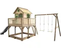 Produktbild: Spielhaus mit Stelzen axi Liam 613 x 277 cm Holz braun inkl. Schaukel, Rutsche g