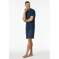 Produktbild: Schiesser Shorty Casual Essentials (2 tlg) mit V-Ausschnitt blau M (50)
