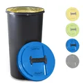 Produktbild: KUEFA BSC LA 60L Mülleimer, Müllsackständer, Gelber Sack Ständer, inkl. Klemm-Ring und Laserbeschriftung, stabil, strapazierfähig, geruchsdicht, auslaufsicher (Blau, Altpapier)