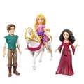 Produktbild: Mattel Disney Prinzessin-Spielzeug, kleine Puppen im 4er-Set mit Rapunzel, Flynn Rider und Mutter Gothel sowie Pferd Maximus mit Sattel, vom Film inspiriert, JHG85, [Mehrfarbig]