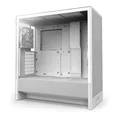 Produktbild: NZXT H5 Flow - Compact ATX Mid-Tower PC Gaming Case - High Airflow - 2 x 120mm Fans Included - 360mm Front & 240mm Top Radiator Support - Cable Management System - Tempered Glass - White