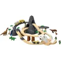 Produktbild: LUPILU® Holz Eisenbahn Set XL Dinoland Buchenholz Spielzeug Kinderbahn 3+