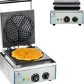 Produktbild: Royal Catering - Waffeleisen Waffelautomat Waffel Maker Herzform 1500W Timer Edelstahl Gastro Xxl