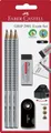 Produktbild: Faber-Castell Bleistifte GRIP Exam Set 2B inkl. Radierer+Spitzer