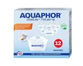 Produktbild: AQUAPHOR Kalk- und Wasserfilter Filterkartusche MAXFOR+ Pack 12 - gegen Kalk, Chlor & weitere Stoffe, Zubehör für AQUAPHOR Modellen ONYX, Amethyst, Glaskanne und mit Tischwasserfiltern anderer Hersteller, AQUALEN Technologie. Bis zum 200 L. Kapazität., BPA frei