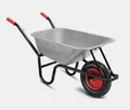 Produktbild: Gardebruk 100L 250kg Luftrad 40cm Schubkarre Garten Bauschubkarre Stahl verzinkt