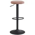 Produktbild: FineBuy Barhocker Samt Hocker Stoff / Metall Design Bistrohocker 100 kg Drehbar