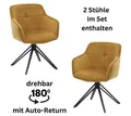Produktbild: Stolkom Sp.z.o.o. Armlehnstuhl Emma (Set, 2 St), 180 grad drehbar mit Auto-Return