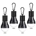 Produktbild: JTENG Campinglampe mit Karabiner Camping Lantern 4 Stücke Camping LED Zeltlampe Glühbirne Set Camping Lampen wasserdicht Rucksack