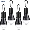 Produktbild: campinglampe mit karabiner camping lantern 4 stücke camping led zeltlampe glü...