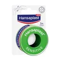 Produktbild: Hansaplast Fixierpflaster Sensitive (5 m x 2,5 cm), hypoallergenes Tapeband zur hautfreundlichen Fixierung von Wundverbänden, Heftpflaster Rolle mit starker Klebkraft
