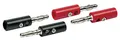 Produktbild: Schwaiger Bananenstecker Set BST15 531 4 Stück schwarz / rot, 2x schwarze Bananenstecker / 2x rote B