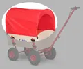 Produktbild: Eckla Planendach XXL Long Trailer 120 cm rot
