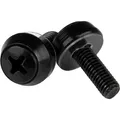 Produktbild: StarTech M5 x 12mm - Montageschrauben - 50er Pack - Schwarz - M5 Schrauben für Server Racks (CABSCREWSB)