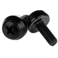 Produktbild: StarTech.com M5 x 12mm - Mounting Screws for Server Racks - Schrauben-Kit - Schwarz (Packung mit 50) (CABSCREWSB)