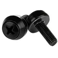 Produktbild: StarTech.com M5 x 12mm - Montageschrauben - 50er Pack - Schwarz - M5 Schrauben für Server Racks