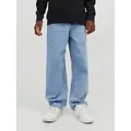 Produktbild: Jack & Jones Junior Relax-fit-Jeans JJIALEX mit Baggy Fit und hoher Taille Abriebeffekte, modisch, relaxed fit, Denim blau 170