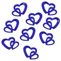 Produktbild: Oblique-Unique® 100 Stk Deko Doppel Herzen - Farbwahl (Königsblau)