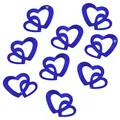 Produktbild: 100 Stk Deko Herzen Blau Streuteile Scrapbooking Tischdeko Streudeko Hochzeit