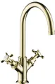 Produktbild: hansgrohe AXOR Montreux 2-Griff-Waschtischarmatur 210, Zugstangen-Ablaufgarnitur, 16502000