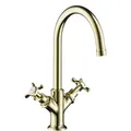 Produktbild: hansgrohe AXOR Montreux 2-Griff-Waschtischarmatur 210, Zugstangen-Ablaufgarnitur, 16502000, Farbe: Chrom