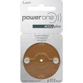 Produktbild: Varta Power One 312 ACCU plus Braun p312 Akku für Hörgeräte NiMH 2er Blister p312 - Braun