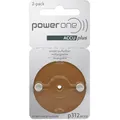 Produktbild: Powerone P312 Hörgeräteakku ZA312 NiMH 23 mAh 1.2 V 2 St.