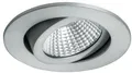 Produktbild: Brumberg LAKIL-R LED-Einbaustrahler, rund, 6W, 470 lm, 3000K-1800K, dim2warm, aluminium matt (12461253)