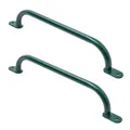 Produktbild: TRIBECCO Klettergriffe für Spielplatz, Klettergerüst, Hochbett & Indoor Kletterwand (550 mm Grün, 2 Stücke)