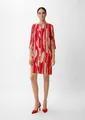 Produktbild: comma Minikleid Kleid Crêpe-Kleid mit Allover-Print
