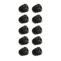 Produktbild: WENKO Ersatzbürstenkopf für Toilettenbürsten, Ø 8 cm, schwarz 24090800 , 1 Packung = 10 Stück,  Maße (Ø x H): 8 cm x 9 cm
