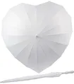 Produktbild: iX-brella XXL Hochzeitsschirm Brautschirm Wedding Heart - white