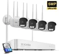Produktbild: ZOSI 8CH 3K 5MP WiFi 6 WLAN Überwachungskamera Set Außen Voll Farbnachtsicht 1TB