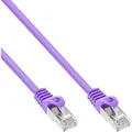 Produktbild: InLine Patch-Kabel RJ-45 M bis M 25 cm SFTP CAT 5e geformt pink (72522M)