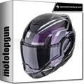 Produktbild: SCORPION MODULARHELM FÜR MOTORRAD EXO-TECH EVO FURIO CHAMÄLEON-SCHWARZ L