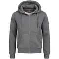 Produktbild: Höhenhorn Hoodie Katan Herren Hoody für Männer Pullover Sweatshirt Kapuzenpullover Hochwertige Baumwolle, weiche Innenseite, angenehm warm grau L