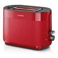 Produktbild: Bosch TAT2M124 Toaster Kompakt MyMoment | Rot | Integrierter Brötchenaufsatz