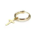 Produktbild: Kreolen aus 9 Karat Gold, mit Kreuz Herren Ohrringe Ohrring
