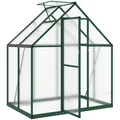 Produktbild: vidaXL Gewächshaus 4005823, 1,93 m² Fläche, 114 x 169 x 195 cm, Polycarbonat, Fundamentrahmen