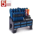 Produktbild: Scheppach - Schraubendreher Set 100-teilig CrV Stahl mit magnetischer Spitze vde